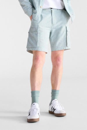 regular gestreepte casual short blauw