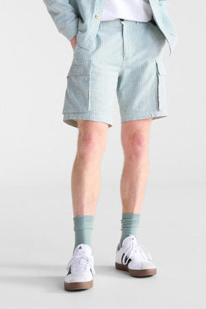 regular gestreepte casual short blauw
