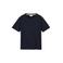 Anerkjendt regular T-shirt met textuur donkerblauw