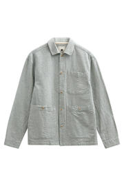 thumbnail: Anerkjendt gestreept overshirt blauw