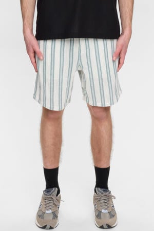regular gestreepte casual short beige