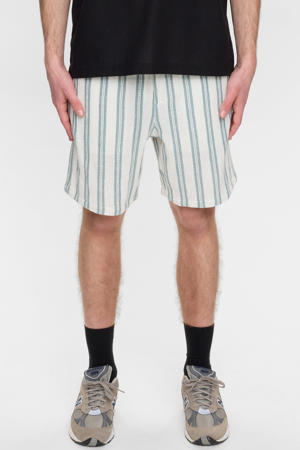 regular gestreepte casual short beige
