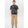 Anerkjendt regular casual overhemd met textuur donkerblauw