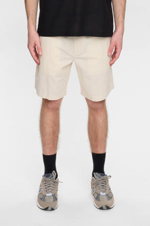 regular casual short met linnen beige