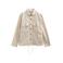 Anerkjendt overshirt met linnen beige