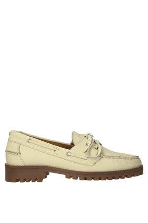 sie-nna leren bootschoenen lichtgeel