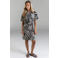 Poools T-shirtjurk korte jurk met zebraprint zwart