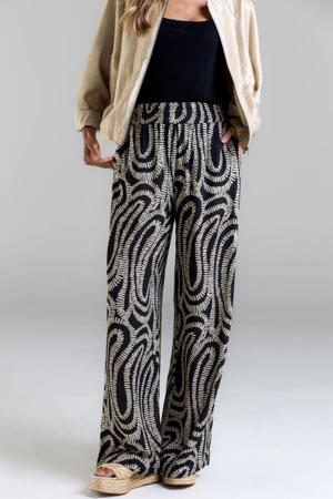high waist broek zwart