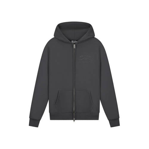 Malelions sweatvest met backprint grijs afbeelding