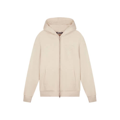 Malelions sweatvest met backprint beige afbeelding