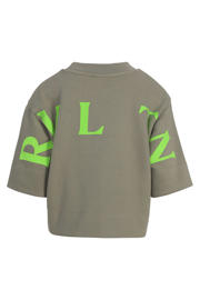 thumbnail: LOOXS 10sixteen T-shirt met backprint olijfgroen