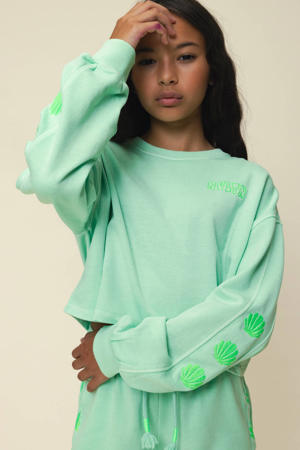 sweater limegroen