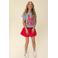 LOOXS 10sixteen korte rok broderie rood
