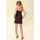 LOOXS 10sixteen regular waist casual short donkerbruin broderie