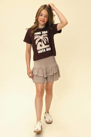 T-shirt donkerbruin