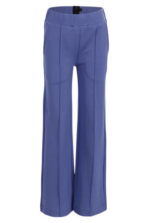 regular waist flared broek paars