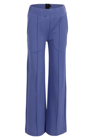 regular waist flared broek paars