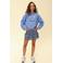 LOOXS 10sixteen strokenrok donkerblauw