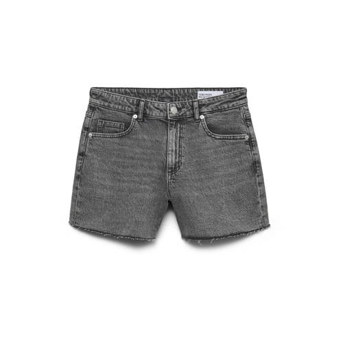 VERO MODA denim slim regular waist short grey denim afbeelding