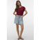 VERO MODA straight regular waist denim short light blue denim