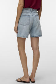 thumbnail: VERO MODA straight regular waist denim short light blue denim