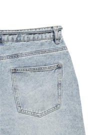 thumbnail: VERO MODA straight regular waist denim short light blue denim