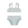 Swim Essentials bikini met bloemenprint lichtblauw
