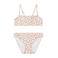 Swim Essentials bikini met panterprint beige/wit