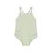 Swim Essentials badpak met bloemenprint groen