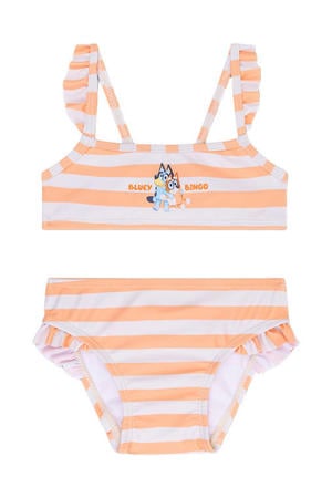 bikini Bluey oranje/wit