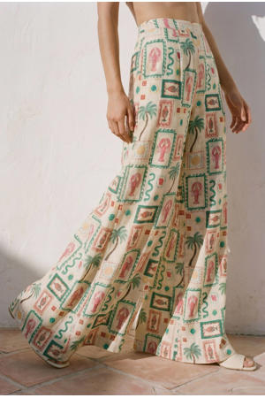 high waist casual broek multi