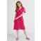 Anytime midi jurk roze