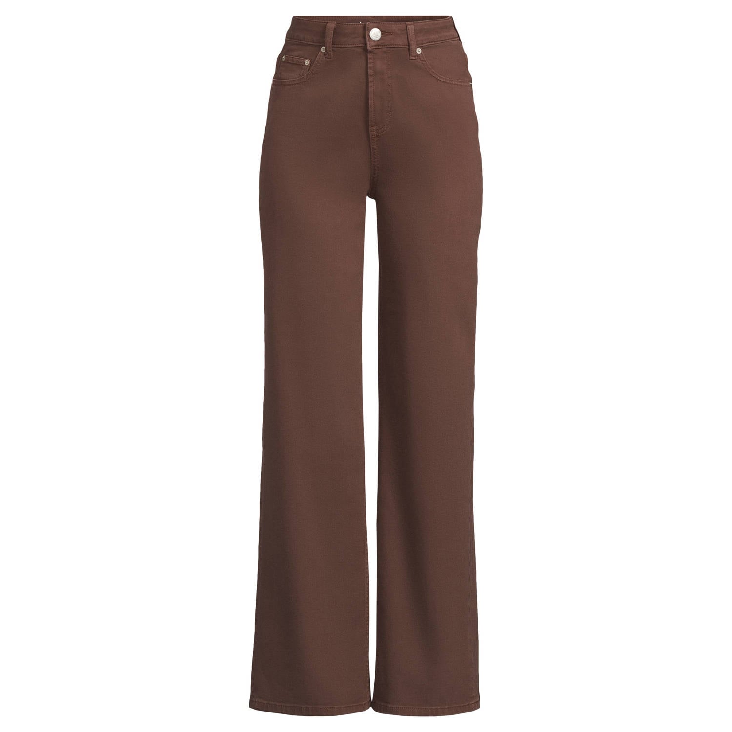 Anytime high waist wide leg jeans bruin