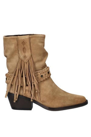 suède cowboylaarzen camel