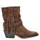 Nelson suede cowboy boots blokhak bruin
