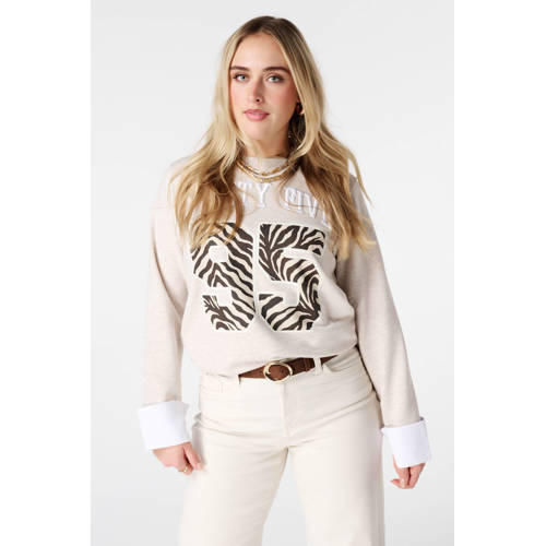 MS Mode sweater ecru afbeelding