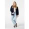 MS Mode gebreid vest donkerblauw