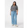 MS Mode T-shirt met hartjes donkerblauw