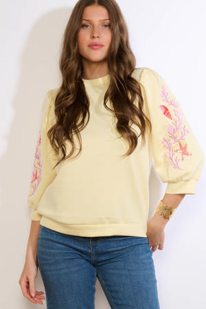 sweater lichtgeel