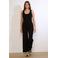 LOLALIZA wide leg regular waist broek zwart