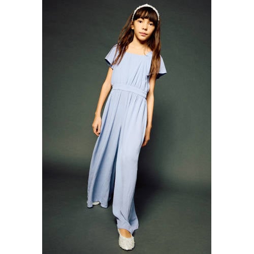 Mango Kids jumpsuit lichtblauw
