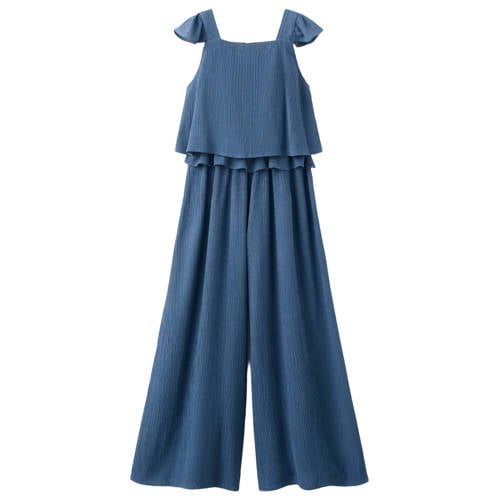 Mango Kids jumpsuit donkerblauw
