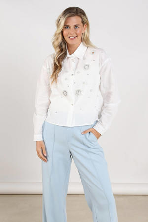 blouse met pailletten