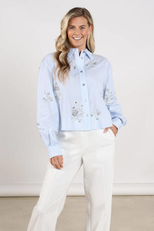 blouse lichtblauw