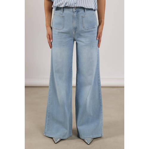 NUKUS high waist flared jeans lichtblauw afbeelding