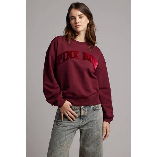 Pink Noir sweater donkerrood afbeelding