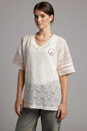 T-shirt met backprint wit