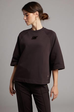 T-shirt donkerbruin