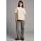 Pink Noir T-shirt crème met parels