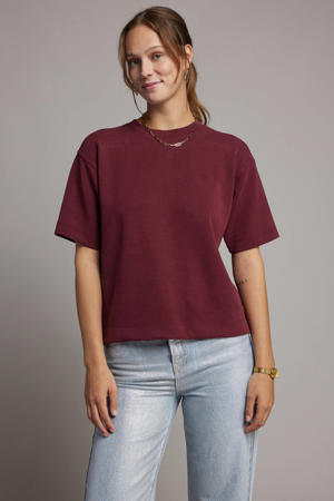 T-shirt donkerrood